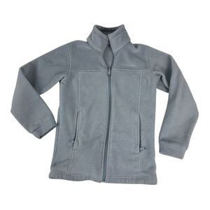 Columbia Girls Gray Fleece Full Zip size Medium 10/12